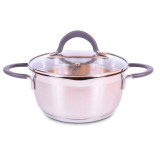 Кастрюля TimA ИДЕАЛ 4,9л с 2 носиками с крышкой ID-2449  1688