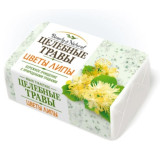 Мыло твердое ЦЕЛЕБНЫЕ ТРАВЫ ЦВЕТЫ ЛИПЫ  бумага 160г*72  4165