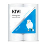 KIVI Полотенце бумажное белое 2-сл 2 рулона 12 м /12  0054