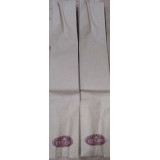 Пакет бумаж 110х40х600мм. с плоским дном  40г/м2 Для багета с рисунком (прод по 100) *1000