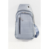 Сумка-бананка муж 1020-15 (16х30) голубая