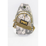 Сумка-бананка муж 10-1105 (19х29)  пиксель серый