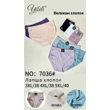 Плавки жен 7036 (3XL-5XL) (прод по 3) белые