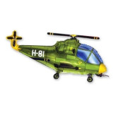 Шар фольга 1207-0943 Ф Вертолет зеленый 70см*100см 28