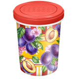 Банка с закручивающейся крышкой ASTI 1,0л с декором  