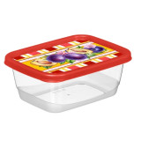 Контейнер д/продуктов  прямоуг. 0,5л с декором 