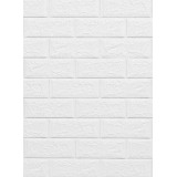 Самоклеящаяся 3D панель Dekorelle 001 Белый разм. 70х77 тол.3мм (прод по 10) 6112