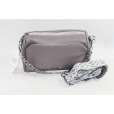 Сумка жен. 3211 (23х15) серая