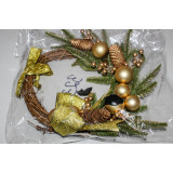 Венок Новогодний на дверь d=30см 3236-17 *12 (шт.) 