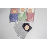 Перчатки детс. Мария 7047 травка+норка (прод по 12) 16см