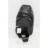 Сумка-бананка муж 338 (30х17) черный