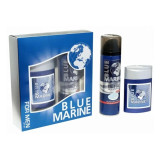 Набор подароч. муж Blue Marine (Бальзам п/бритья 100+ Пена д/бритья 200)  2168