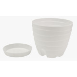 Горшок д/цветов Бриз 0,7л белый 9775