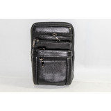 Сумка муж кожа 134-2 (20*13) черная