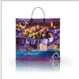 Пакет с пластиковой ручкой  36*34 Ресторан (прод.по 10)*100