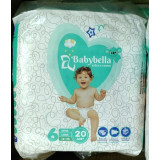 Подгузник детский BABYBELLA BABY DIAPERS №6(20) 16+кг  0565