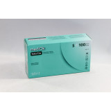 Перчатки нитриловые 4г зеленый S н/с н/о (прод по 50) Малайзия*500 5756