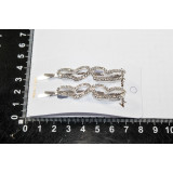 Невидимка KP-7061/1 (прод по 6) (цена за пару) серебро