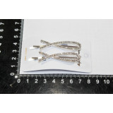 Невидимка KP-7061/2 (прод по 6) (цена за пару) серебро