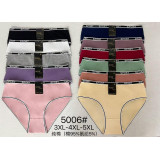 Плавки жен (3XL-5XL) (прод по 6) 5006 черные