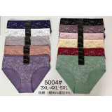 Плавки жен (3XL-5XL) (прод по 6) 5004 черные