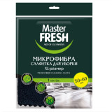 Салфетка д/уборки Master FRESH МИКРОФИБРА XL-size (для пола)черная50*60 см, 1 шт.*20 4547