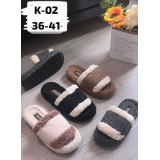 Тапочки жен комн с откр нос 36-40 (прод по 12)  B13