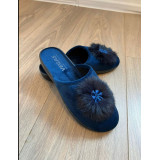 Тапочки жен комн закр нос 36-41 (прод по 12)  В37