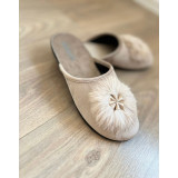 Тапочки жен комн закр нос 36-41 (прод по 12)  В35