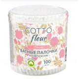 Ватные палочки Cotto Fleur classic 100шт банка*48 1017