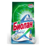 Стир.порошок Биолан Белые цветы автомат 2,4кг*4  1087