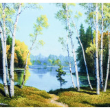 Мозаика со стразами 30x30 GLC 51541 река