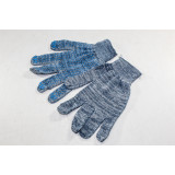 Перчатки 10кл Стандарт с ПВХ точка серый 25400 (прод по 10) *200