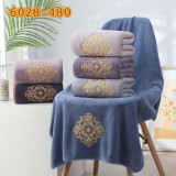 Полотенце банное м/ф 70х140  А-6028 (прод по 3)