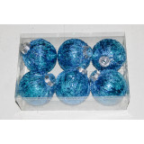 Набор шаров новогод. d 8см (6шт) 2020-39  6656