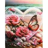 Алмазная живопись 20*30 АК-2030246 бабочка