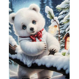 Алмазная живопись 20*30 АК-2030242 мишка