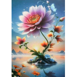 Алмазная живопись 20*30 АК-2030236 цветок