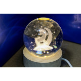 Ночник настольный шар с USB Единорог