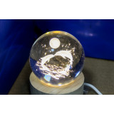 Ночник настольный шар с USB Дельфины