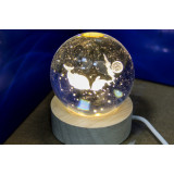 Ночник настольный шар с USB Кит