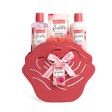 Набор подарочный Я люблю цветы AQUARIUS 44052 4 пред(250гель,250лосьон,100соль,мочалка)*6 7494