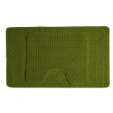 Набор ковриков д/ванной AQUA-PRIME CROSS LOOP (50х80/40х50см) 2253 зеленый 1796