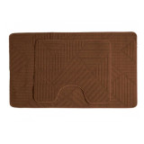 Набор ковриков д/ванной AQUA-PRIME CROSS LOOP (50х80/40х50см) 2253 коричневый 1598