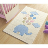 Коврик CONFETTI  KIDS 100х150см SWEET ELEPHANT голубой 7223/7466