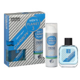 Набор подароч. муж Men's Planet  Carbon 3 (Лосьон п/бритья 100 +  Пена д/бритья 200) 2335 УЦЕНКА!!!