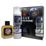Набор подароч. муж Blue Marine SPORT (Бальзам п/бритья 100 +Пена д/бритья 200)  УЦЕНКА!!!