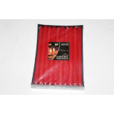 Набор свечей цветных 25см (20шт) красный