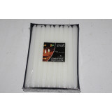 Набор свечей цветных 25см (20шт) белый