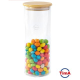 Банка TiamA 1450мл (арт. FE1450В) бор.ст, бамбук крышка  4210